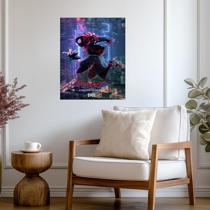 Spider-Man Across the Spider-Verse Movie Poster | Miles and Gwen City Leap - Movies & TV Poster
