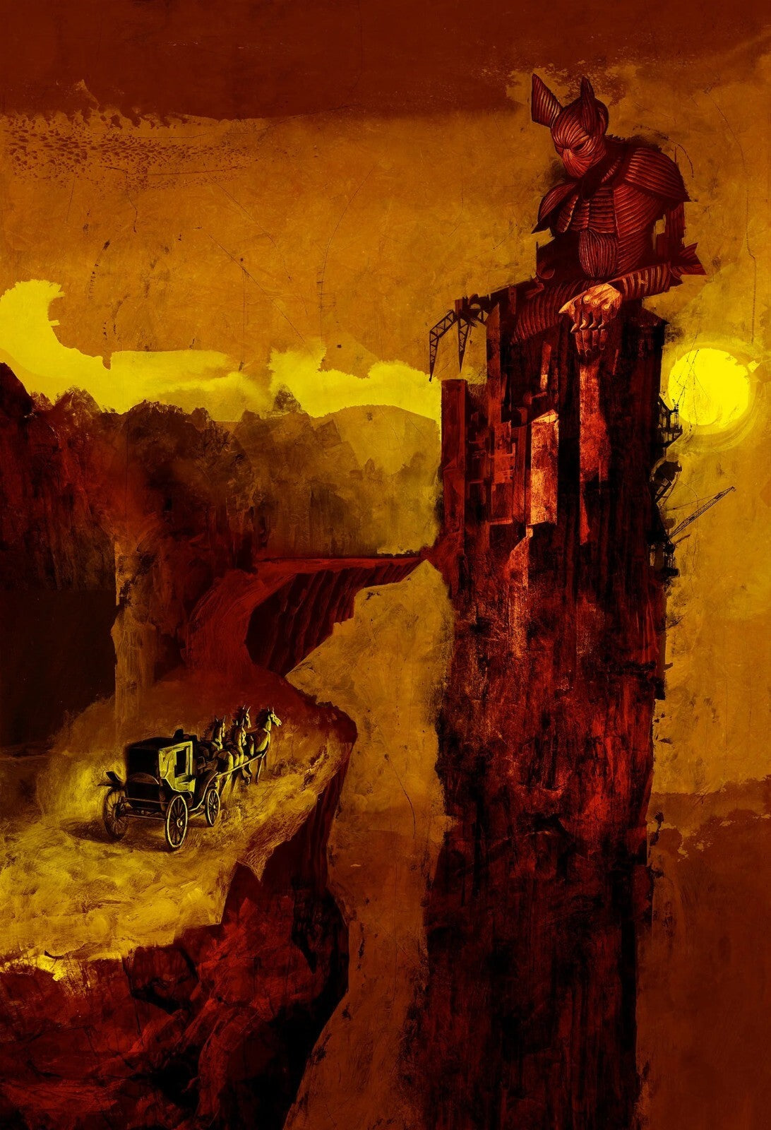 Bram Stoker's Dracula 1992 Movie Poster | Vlad in Red Armor on a Tower - Movies & TV Poster