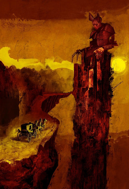Bram Stoker's Dracula 1992 Movie Poster | Vlad in Red Armor on a Tower - Movies & TV Poster