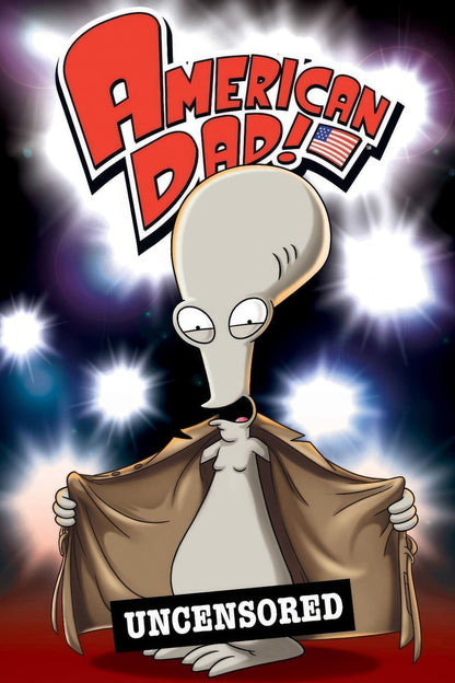 American Dad Poster | Roger Uncensored Cartoon Print - Movies & TV Poster