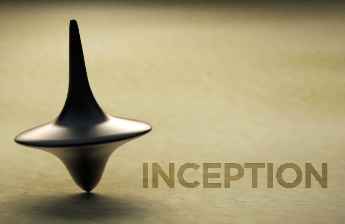 Inception Movie Poster | Spinning Top on a Wooden Table - Movies & TV Poster