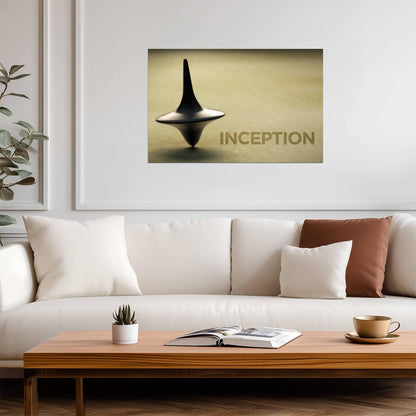 Inception Movie Poster | Spinning Top on a Wooden Table - Movies & TV Poster