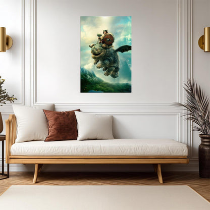 How to Train Your Dragon 2025 Movie Poster | Fishlegs Riding Meatlug - Movies & TV Poster