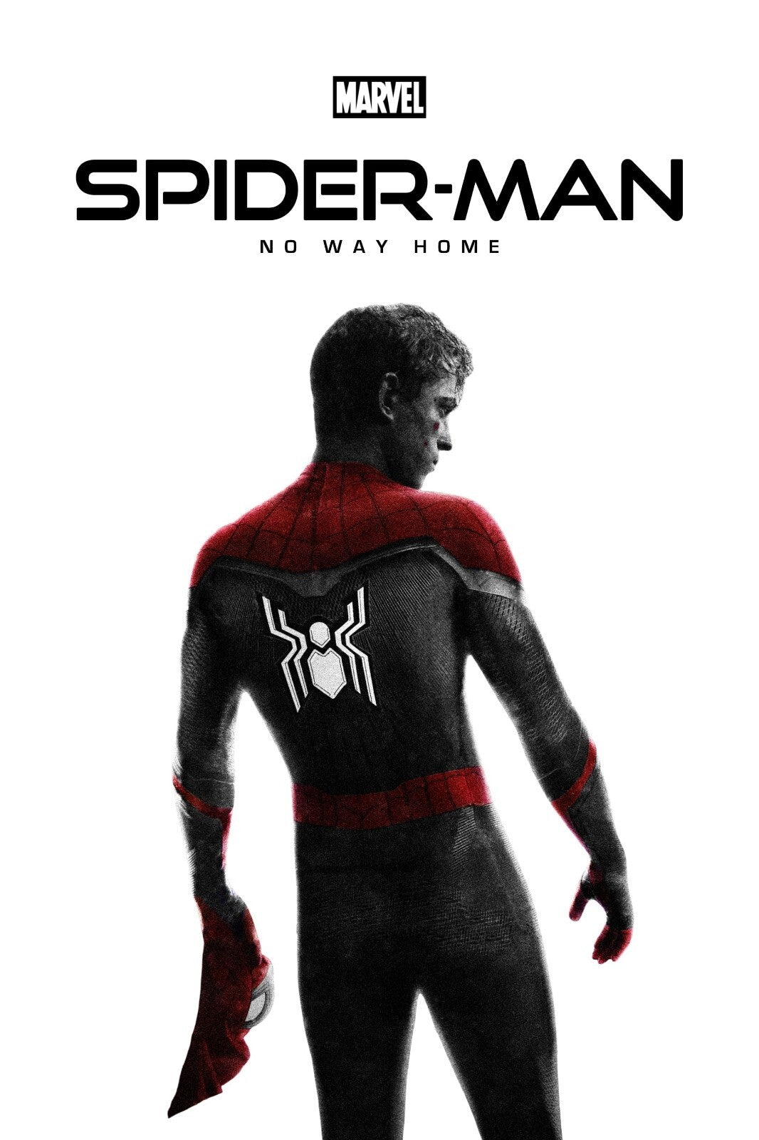 Spider-Man No Way Home Movie Poster | Peter Parker on White - Movies & TV Poster