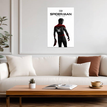 Spider-Man No Way Home Movie Poster | Peter Parker on White - Movies & TV Poster