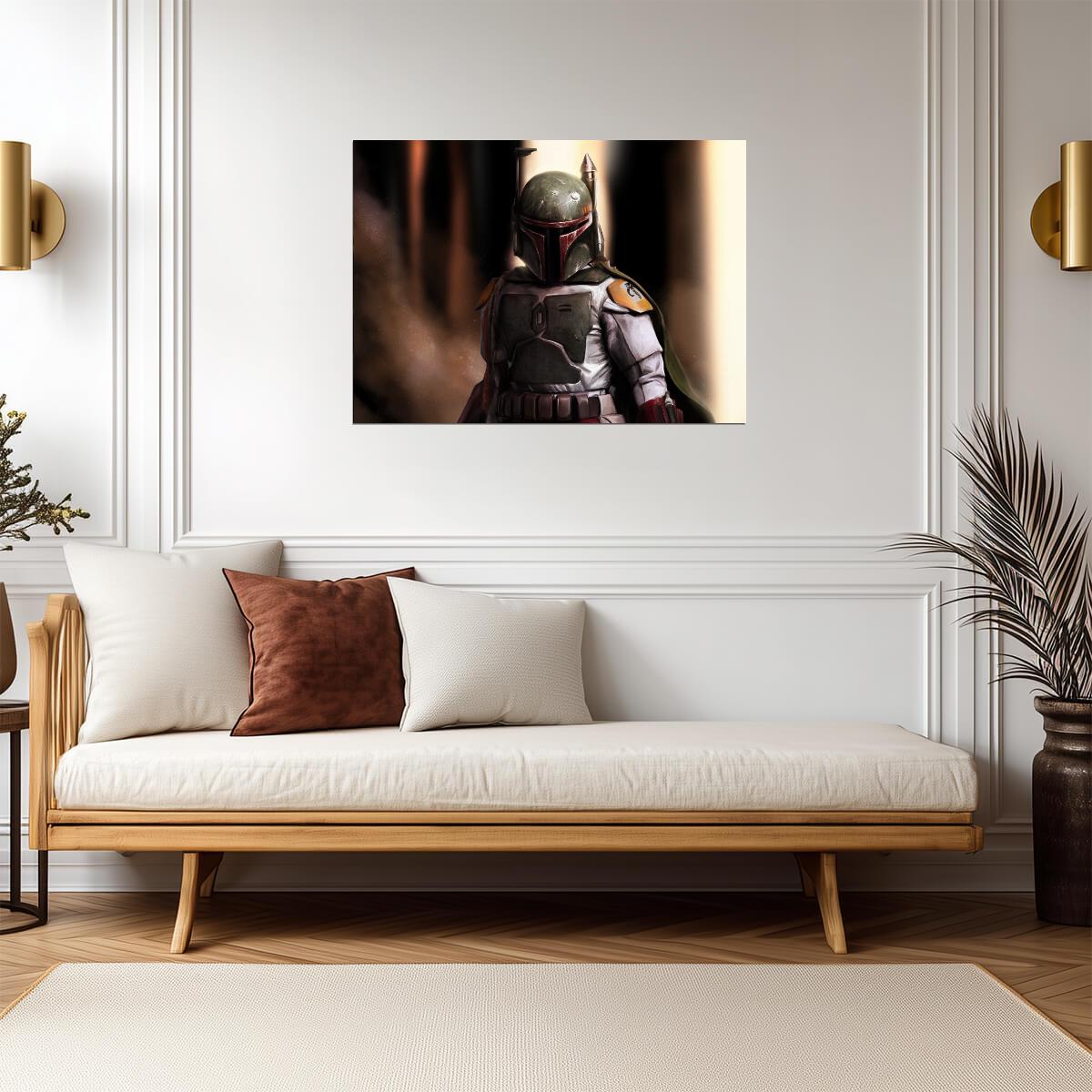 Boba Fett Star Wars Poster | Armor Portrait - Movies & TV Poster