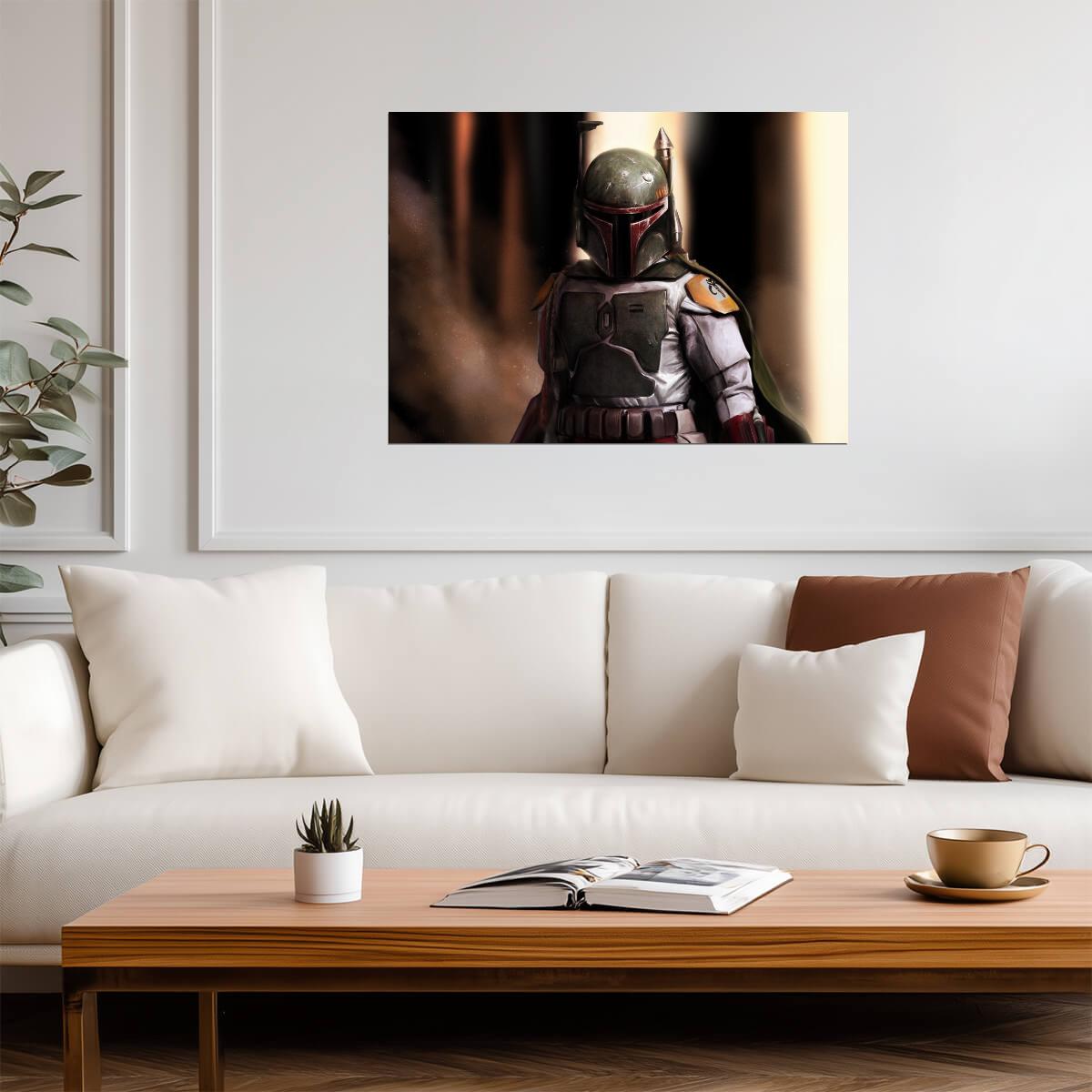 Boba Fett Star Wars Poster | Armor Portrait - Movies & TV Poster