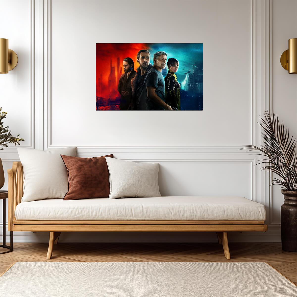 Blade Runner 2049 Movie Poster | Officer K and Deckard Cast Illustration - Movies & TV Poster