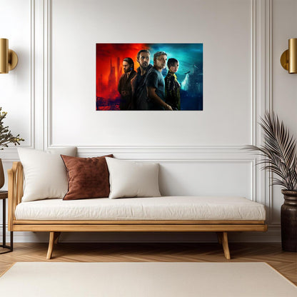 Blade Runner 2049 Movie Poster | Officer K and Deckard Cast Illustration - Movies & TV Poster