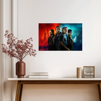 Blade Runner 2049 Movie Poster | Officer K and Deckard Cast Illustration - Movies & TV Poster