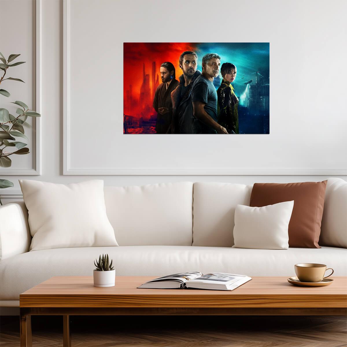 Blade Runner 2049 Movie Poster | Officer K and Deckard Cast Illustration - Movies & TV Poster