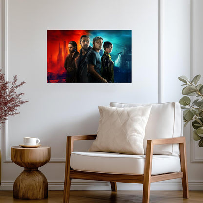 Blade Runner 2049 Movie Poster | Officer K and Deckard Cast Illustration - Movies & TV Poster