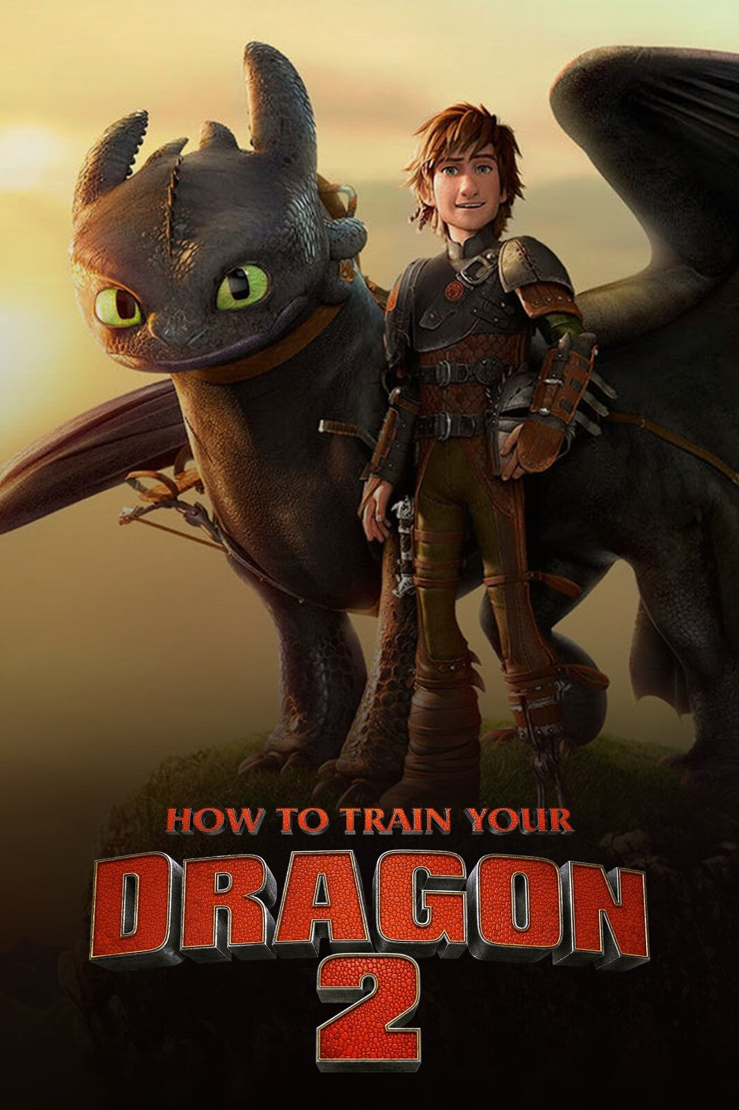 How to Train Your Dragon 2 Movie Poster | Hiccup Beside Toothless - Movies & TV Poster