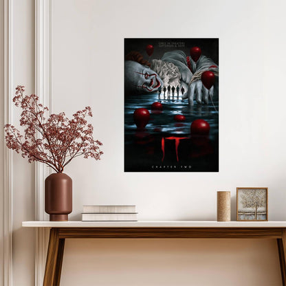 IT Chapter Two Movie Poster | Giant Pennywise Above the Losers Club - Movies & TV Poster