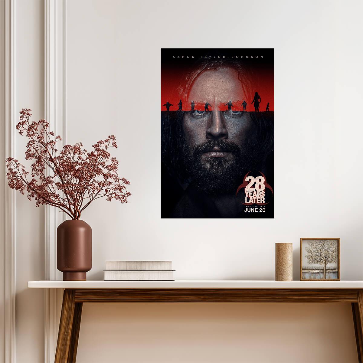 28 Years Later Poster | Aaron Taylor-Johnson as Jamie | Horror Movie Portrait - Movies & TV Poster