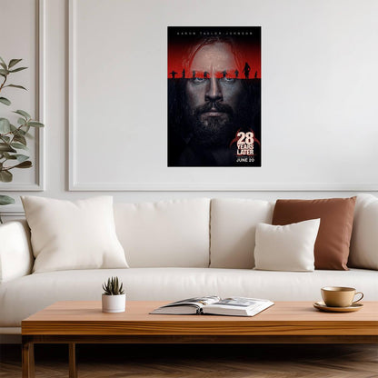28 Years Later Poster | Aaron Taylor-Johnson as Jamie | Horror Movie Portrait - Movies & TV Poster