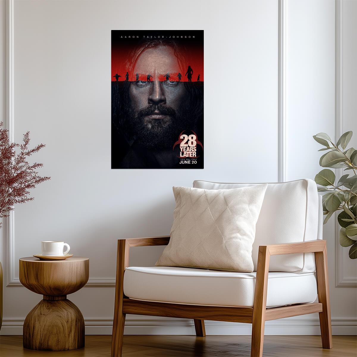 28 Years Later Poster | Aaron Taylor-Johnson as Jamie | Horror Movie Portrait - Movies & TV Poster