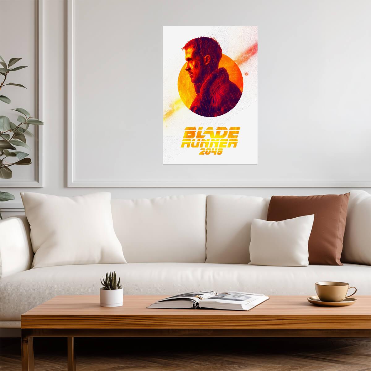 Blade Runner 2049 Movie Poster | Officer K Red Profile Graphic - Movies & TV Poster