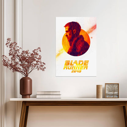 Blade Runner 2049 Movie Poster | Officer K Red Profile Graphic - Movies & TV Poster