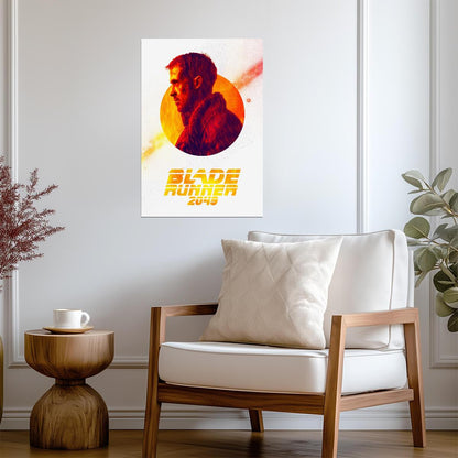 Blade Runner 2049 Movie Poster | Officer K Red Profile Graphic - Movies & TV Poster