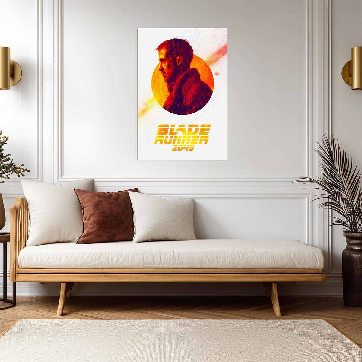 Blade Runner 2049 Movie Poster | Officer K Red Profile Graphic - Movies & TV Poster