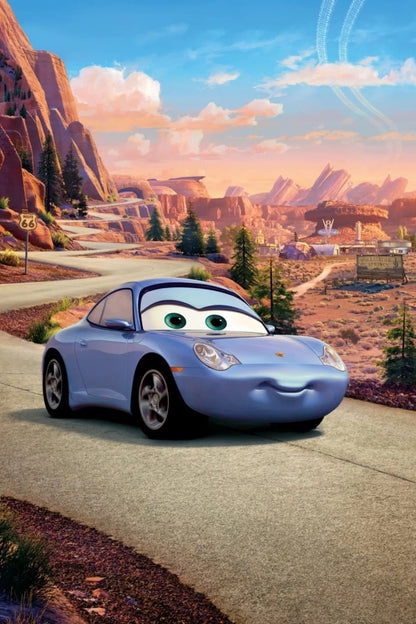 Cars 2006 Movie Poster | Sally on Route 66 - Movies & TV Poster