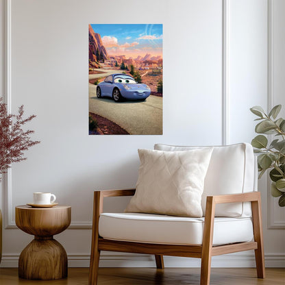 Cars 2006 Movie Poster | Sally on Route 66 - Movies & TV Poster