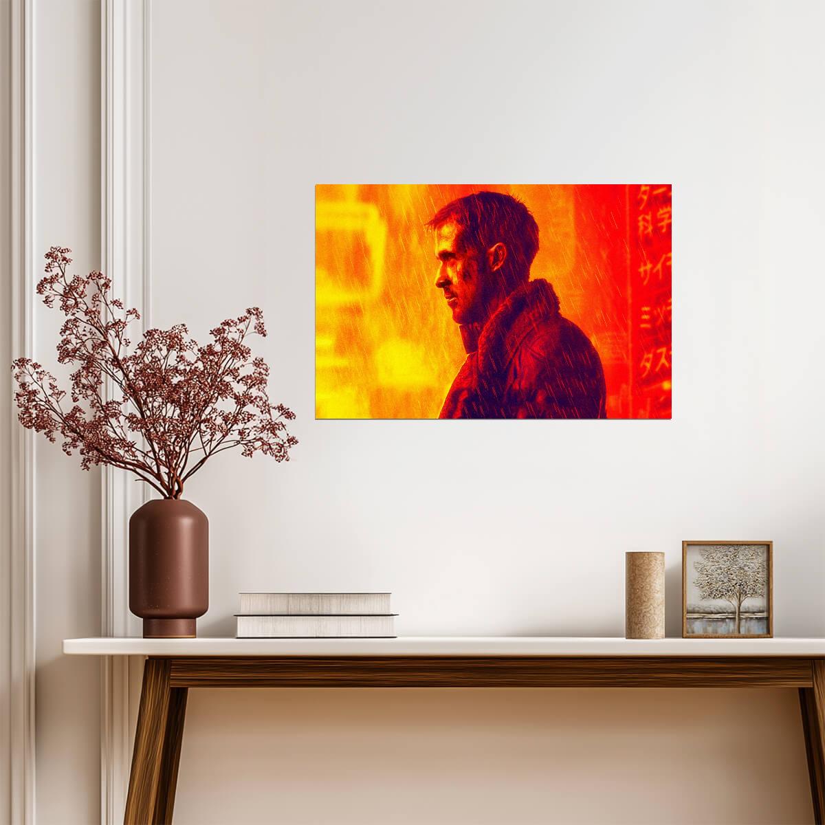 Blade Runner 2049 Movie Poster | Officer K in Orange Light - Movies & TV Poster