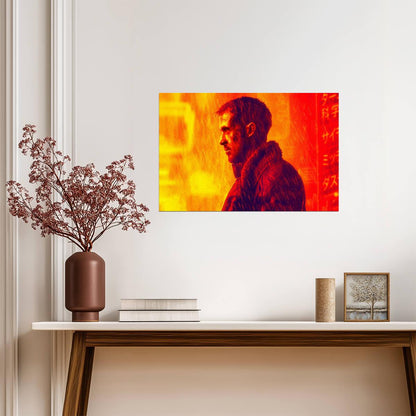 Blade Runner 2049 Movie Poster | Officer K in Orange Light - Movies & TV Poster