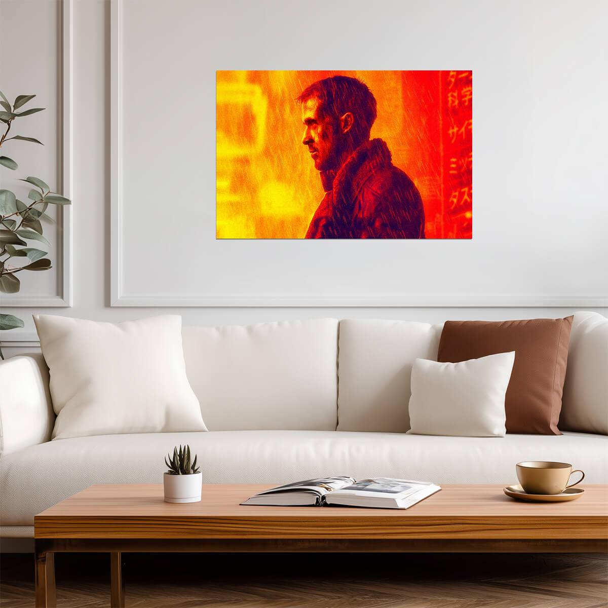 Blade Runner 2049 Movie Poster | Officer K in Orange Light - Movies & TV Poster