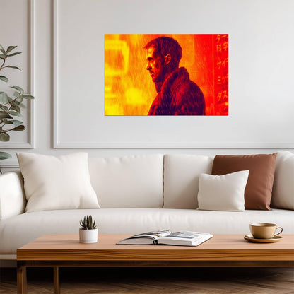 Blade Runner 2049 Movie Poster | Officer K in Orange Light - Movies & TV Poster