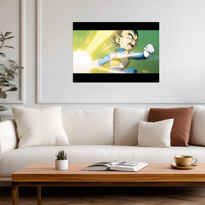Dragon Ball Daima Poster | Vegeta Mini in Battle - Anime Poster