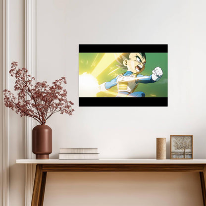 Dragon Ball Daima Poster | Vegeta Mini in Battle - Anime Poster