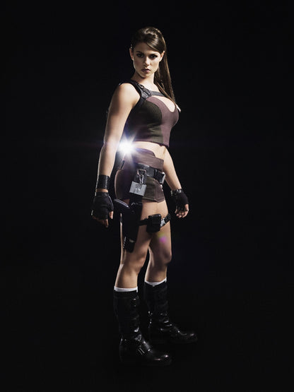 Tomb Raider Poster | Lara Croft in a Black Outfit with a Flashlight - Video Games Poster