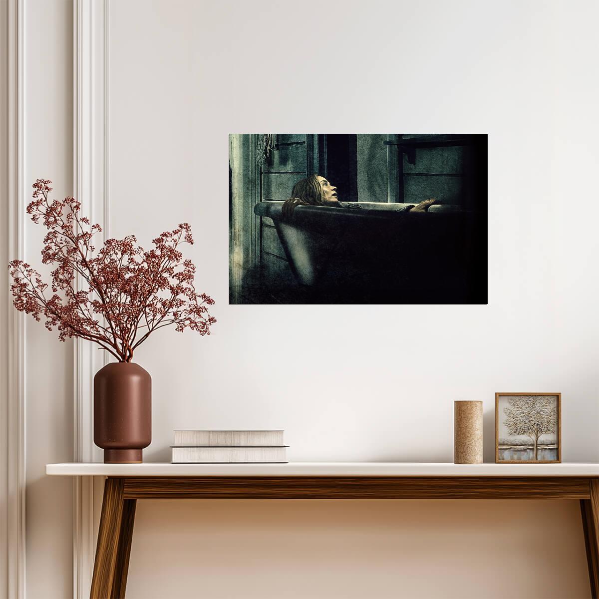 A Quiet Place Poster | Emily Blunt Bathtub Scene Movie Print - Movies & TV Poster
