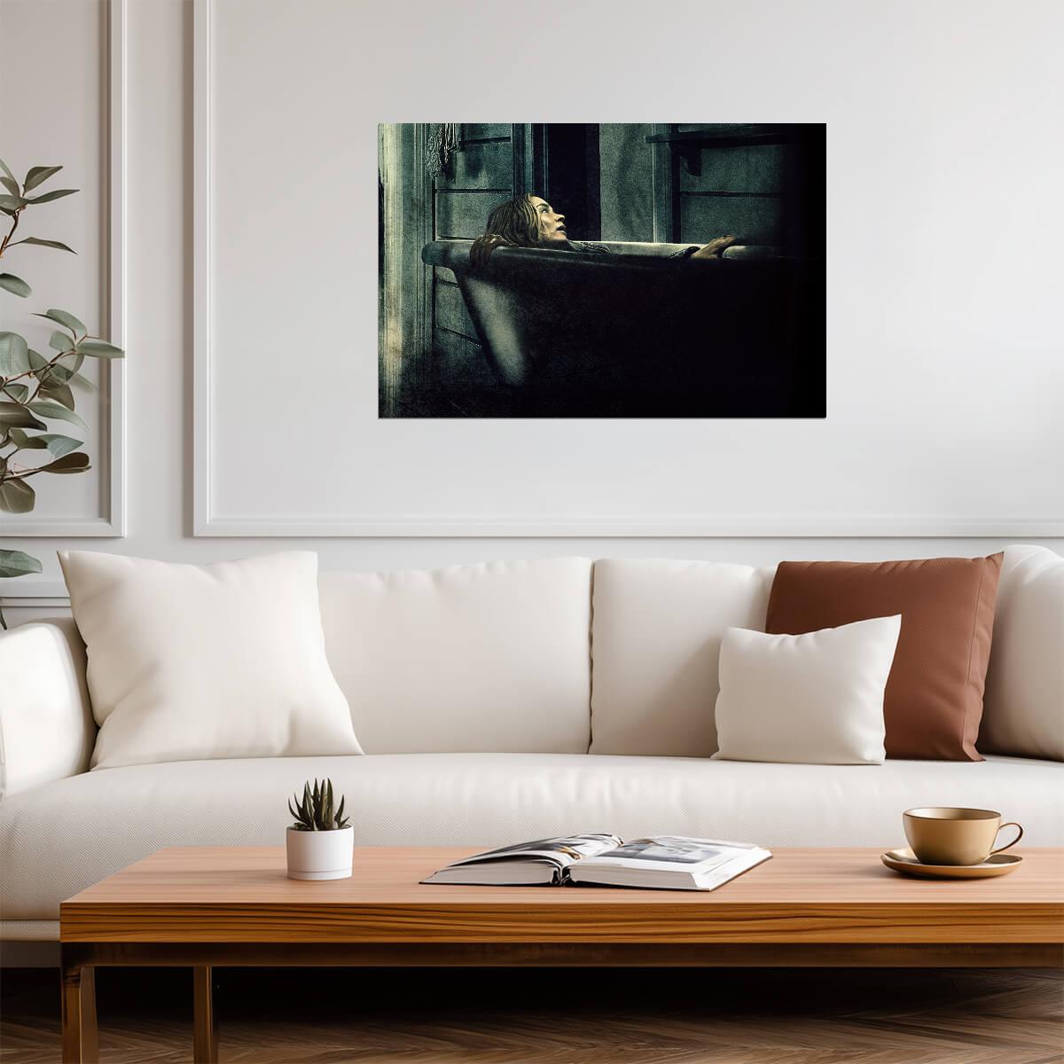 A Quiet Place Poster | Emily Blunt Bathtub Scene Movie Print - Movies & TV Poster