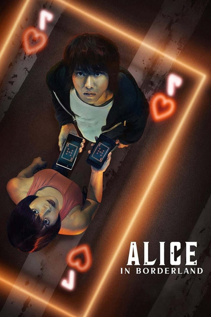 Alice in Borderland Poster | Arisu and Usagi | Playing Card Collage - Movies & TV Poster