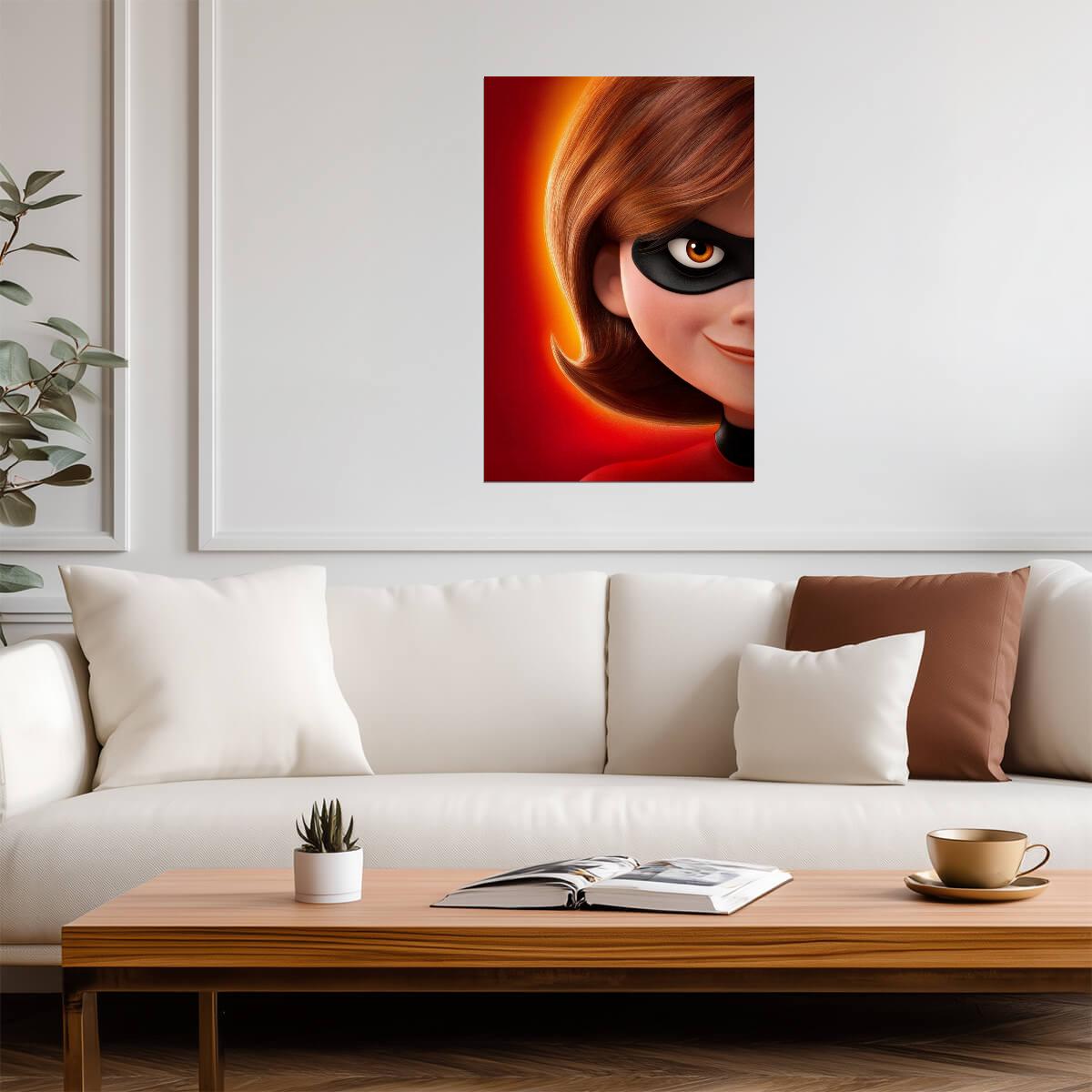 Incredibles 2 Movie Poster | Elastigirl Close-Up - Movies & TV Poster