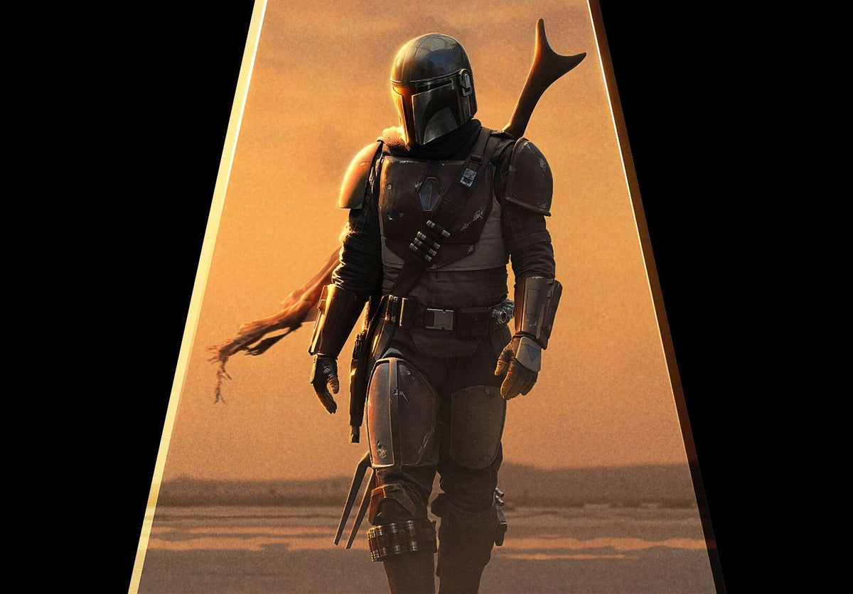 The Mandalorian TV Series Poster | Din Djarin in a Sunlit Archway - Movies & TV Poster