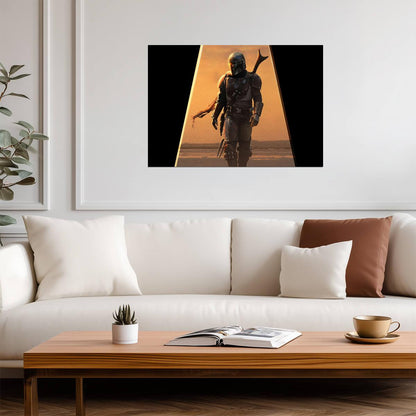 The Mandalorian TV Series Poster | Din Djarin in a Sunlit Archway - Movies & TV Poster
