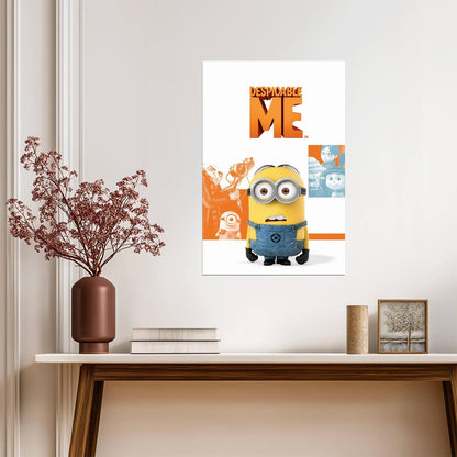 Despicable Me Movie Poster | Minion with Orange Panels - Movies & TV Poster