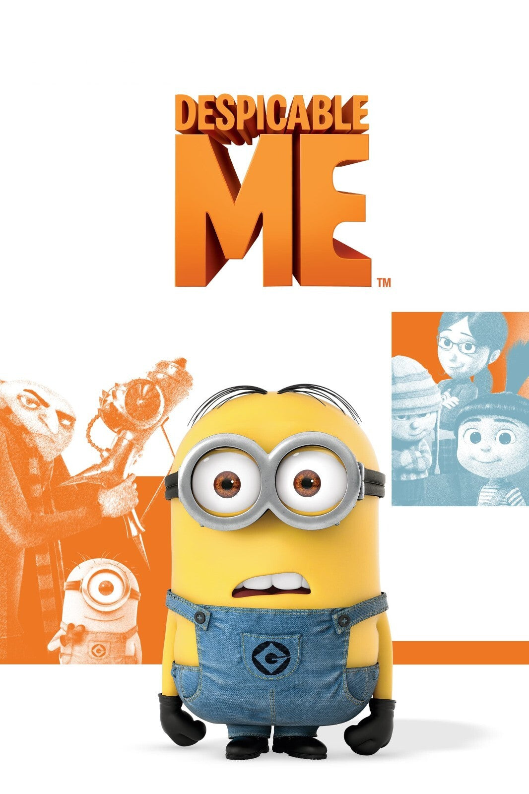 Despicable Me Movie Poster | Minion with Orange Panels - Movies & TV Poster