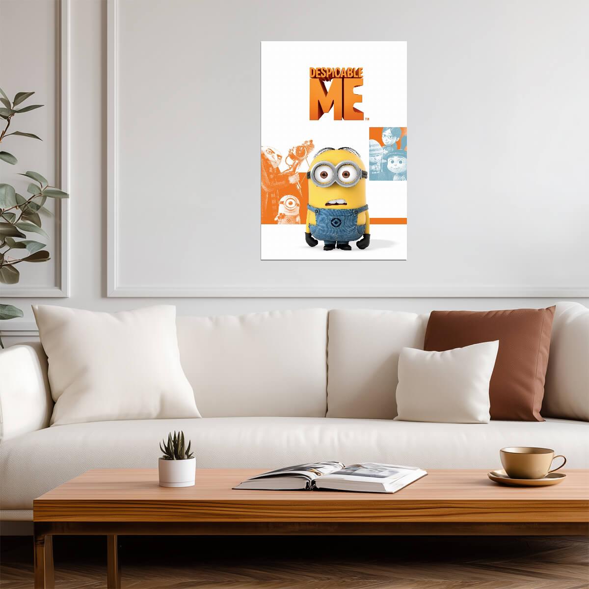 Despicable Me Movie Poster | Minion with Orange Panels - Movies & TV Poster