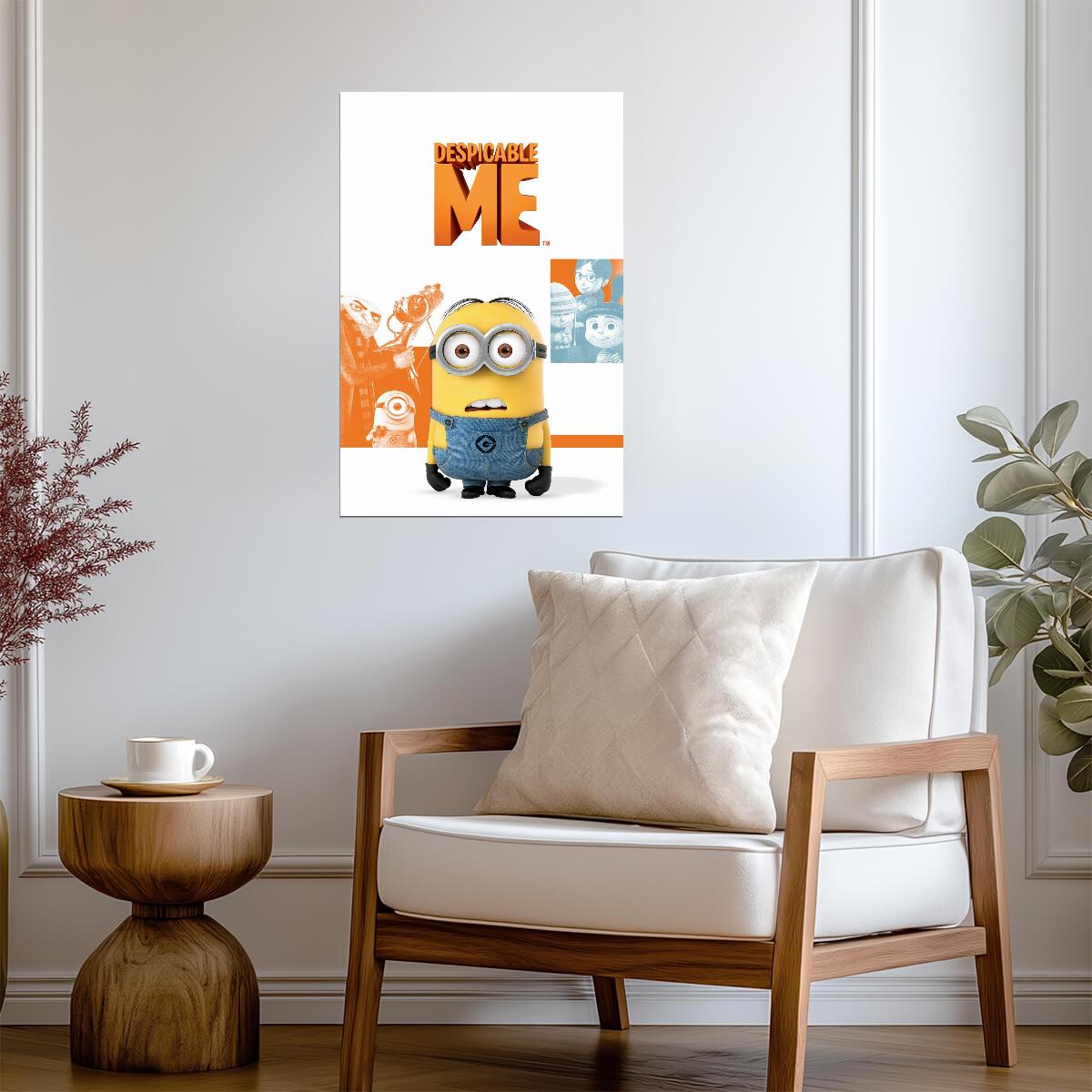 Despicable Me Movie Poster | Minion with Orange Panels - Movies & TV Poster