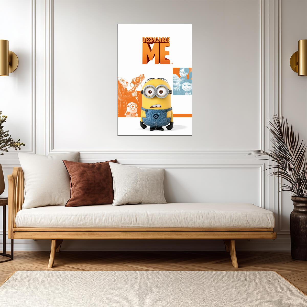 Despicable Me Movie Poster | Minion with Orange Panels - Movies & TV Poster