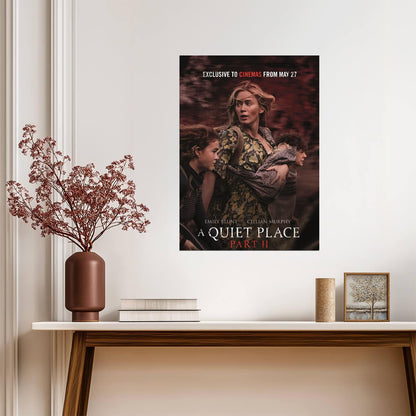 A Quiet Place Part II Poster | Emily Blunt and Children Movie Print - Movies & TV Poster