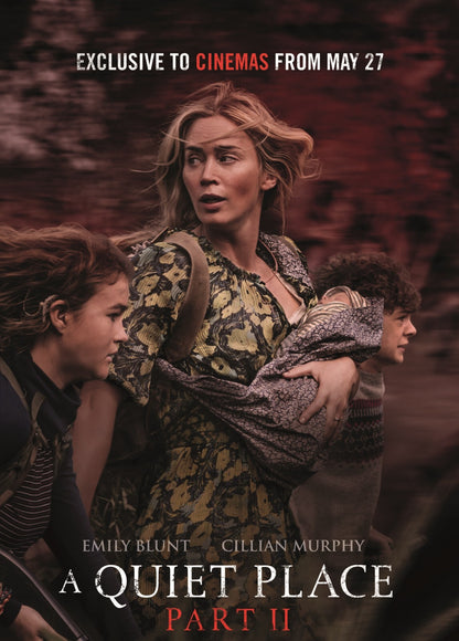A Quiet Place Part II Poster | Emily Blunt and Children Movie Print - Movies & TV Poster