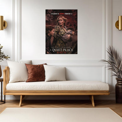 A Quiet Place Part II Poster | Emily Blunt and Children Movie Print - Movies & TV Poster