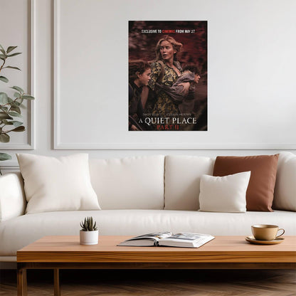 A Quiet Place Part II Poster | Emily Blunt and Children Movie Print - Movies & TV Poster