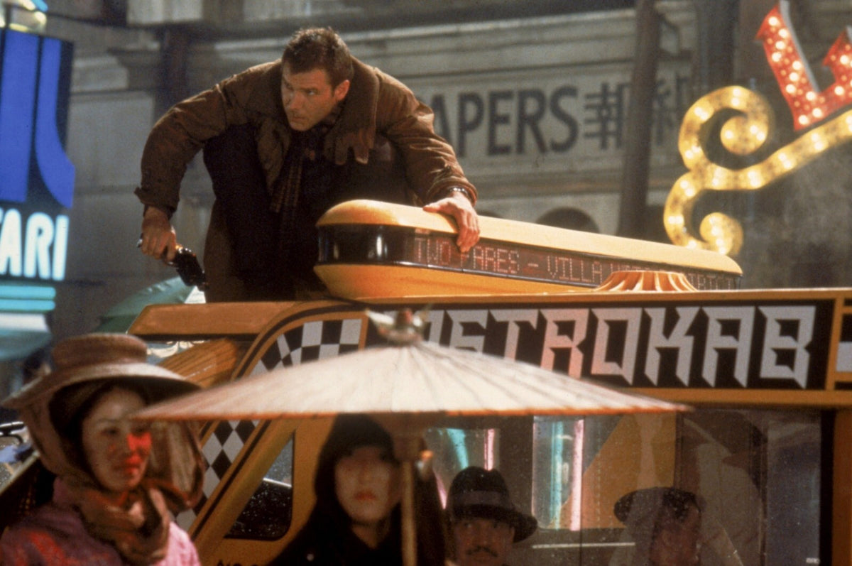 Blade Runner 1982 Movie Poster | Deckard on a Crowded Night Street - Movies & TV Poster